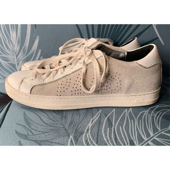 P448 John Sneaker ITALY Low Suede Leather GYM SHOE women’s 7 37 - Picture 2 of 11
